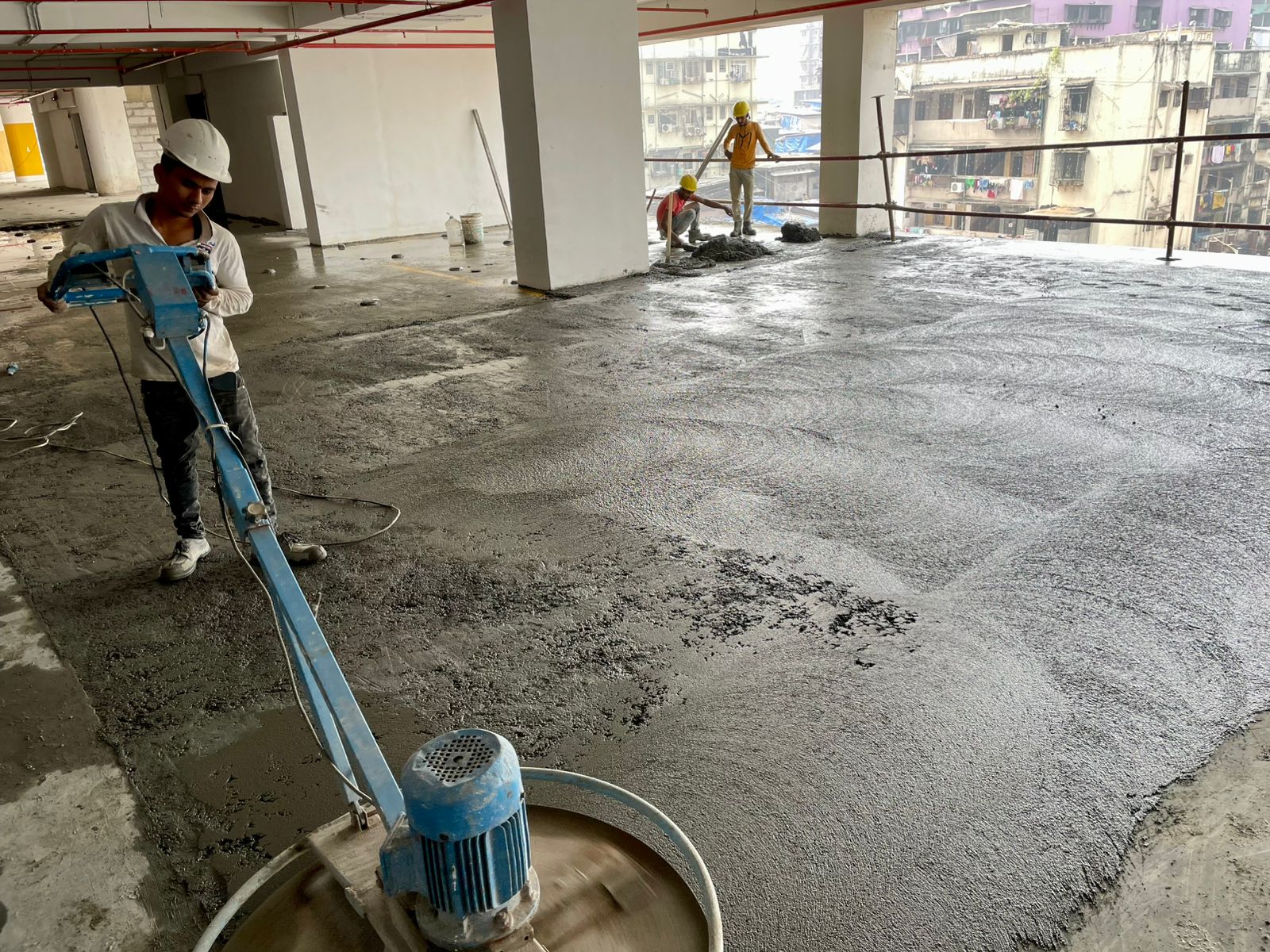Smooth self levelled floor finished in a commercial unit