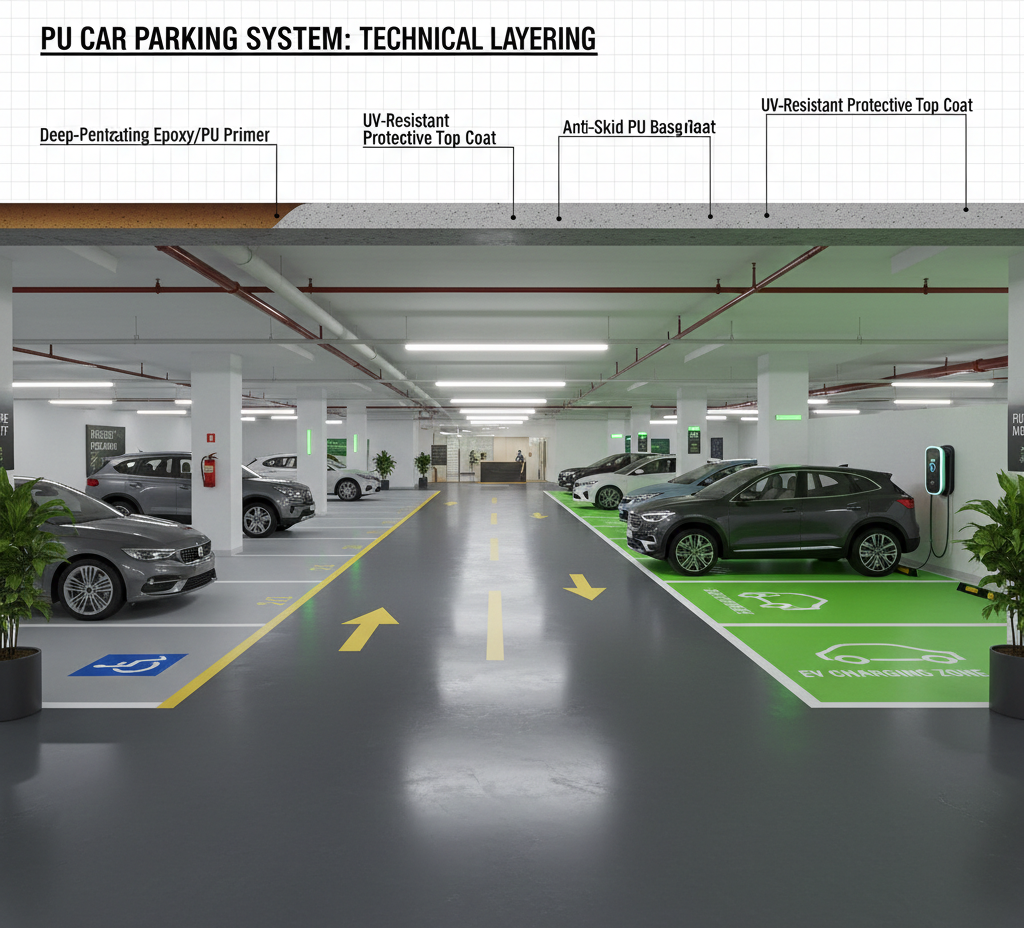 U Coating for Car Parking – Complete Guide for Housing Societies