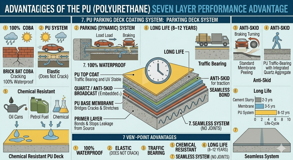Advantages of PU Coating in Car Parking