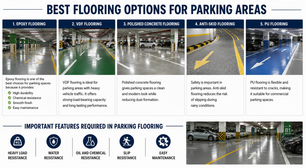 Best Flooring Options for Parking Areas