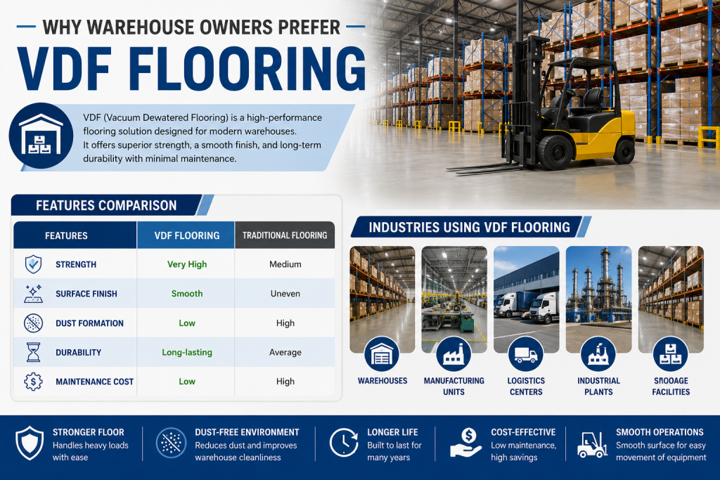 Why Warehouse Owners are Choosing VDF Flooring Over Traditional Flooring