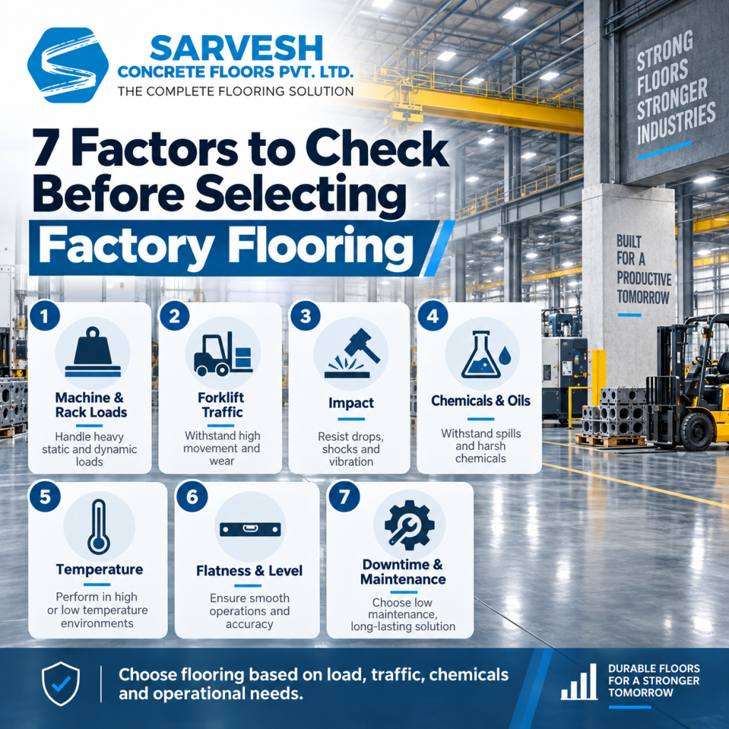 7 Factors to Check Before Selecting Factory Flooring