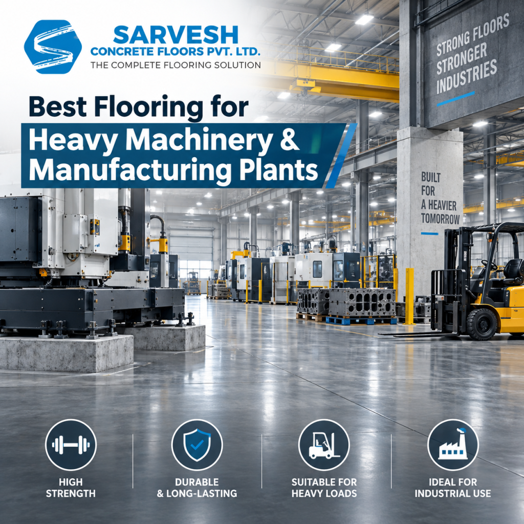 Best Flooring for Heavy Machinery & Manufacturing Plants