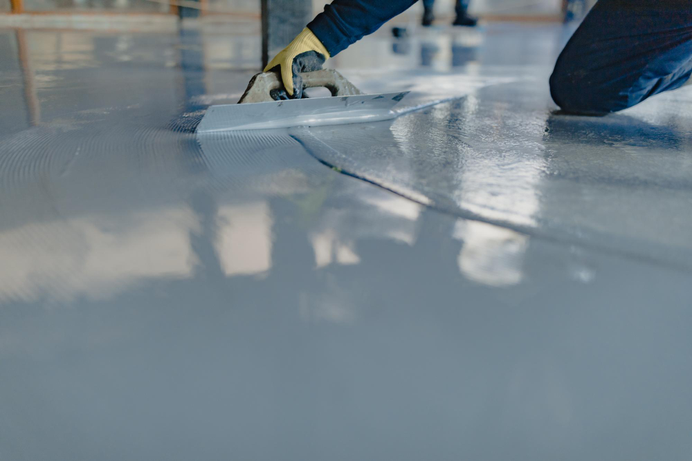 Warehouse concrete floor leveling and uneven floor repair