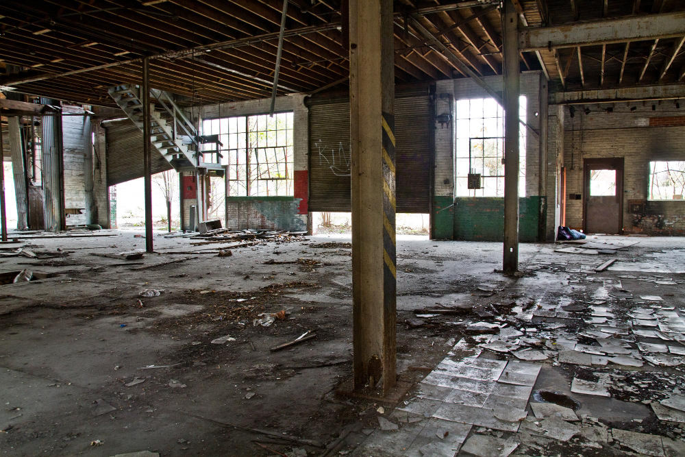 Concrete crack repair for damaged factory flooring