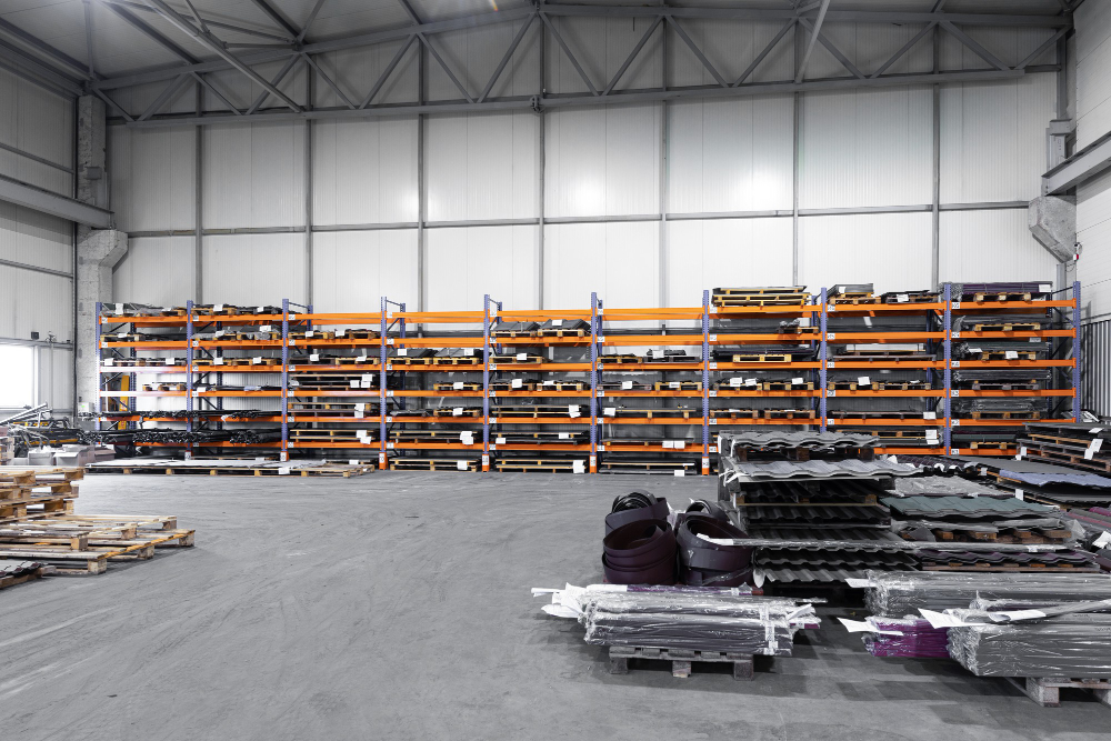 Factory flooring for an industrial manufacturing plant