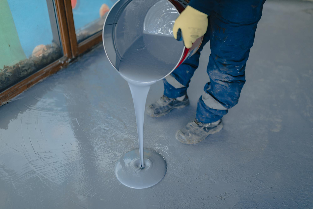 Concrete floor leveling and repair on an uneven industrial floor